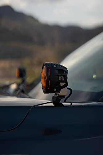 RIGID INDUSTRIES 36123-360 Series - Punto de 4 pulgadas con lente ámbar PRO e iluminación trasera | Par