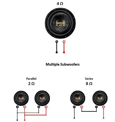 Boss Audio D12F Phantom 12-Inch 1000-watt Single Voice Coil Subwoofer