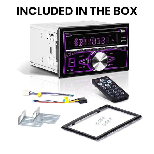 Boss Audio Estéreo para automóvil, Bluetooth, MP3/USB/SD Am/FM con Control Remoto, iluminación Multicolor, (sin CD/DVD)