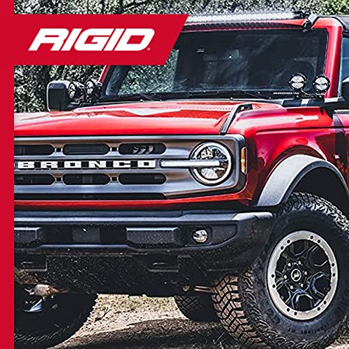 RIGID INDUSTRIES - Kit de montaje de pilar A de doble cápsula, compatible con Ford Bronco 2021 tamaño completo, compatible con la serie 360, serie D, cápsulas de radiancia, Adapt XP, DXL (46722)