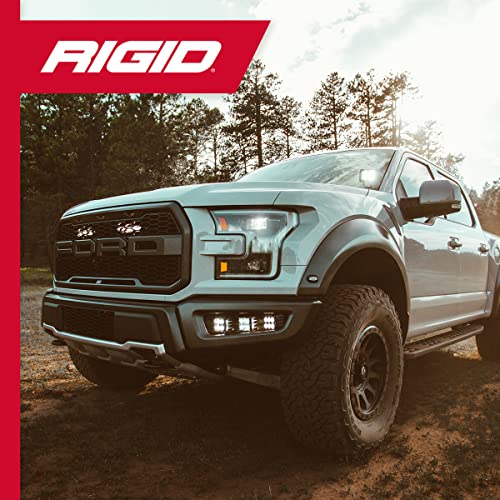 Rigid Industries - Serie D PRO - Luces LED de montaje en superficie de inundación, luces LED de 3 pulgadas, fácil de instalar, accesorios todoterreno, 50.000 horas de vida útil (2 unidades, carcasa negra, 202113)