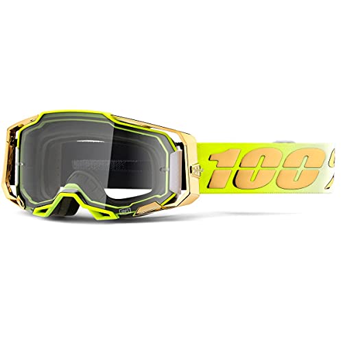 100% ARMEGA Goggle Motocross & Mountain Biking Goggles with Ultra HD Lens & Nose Guard - Premium Protective Eyewear
