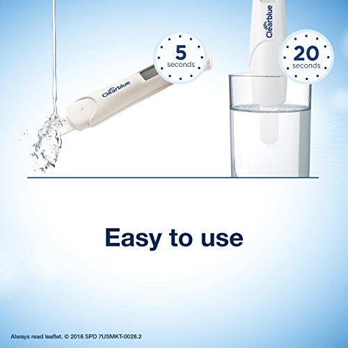 Clearblue Prueba de embarazo digital con cuenta regresiva inteligente, 2 unidades