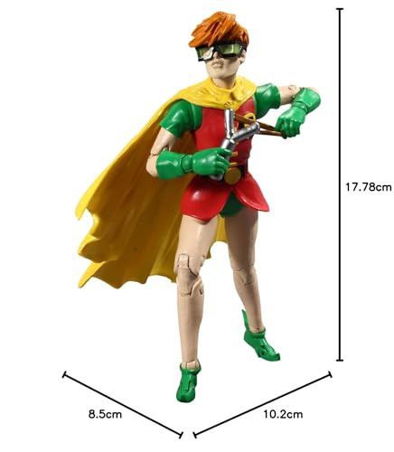 McFarlane Toys DC Multiverse The Dark Knight Devuelve Robin Figura de acción de 7 Pulgadas con Piezas de Caballo Build-A y Accesorios (el Estilo de la Figura Puede Variar)