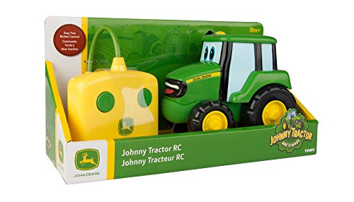 Tomy John Deere - Juguete de Tractor Johnny con Control Remoto, Color Verde