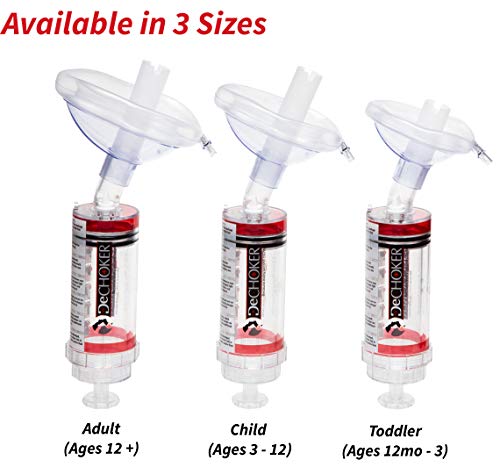 Dechoker Anti Choking Device Adult - Safe, Effective Anti Choking Device - Excellent Addition to Your Family First Aid Kit - Keep Yourself and Family Safe