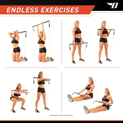 Bionic Body Barra de Entrenamiento para Levantamiento de Potencia, Entrenamiento de Fuerza, Gimnasio en casa y Ejercicio Cardiovascular