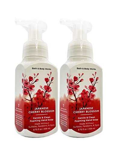 Bath&body Works Gentle Foaming Hand Soap Japanese Cherry Blossom, 8.75 Ounce (Pack of 2)