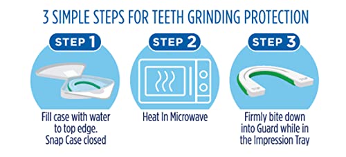 Oral-B Protector dental nocturno, menos de 3 minutos para una protección personalizada de molienda de dientes con alcance de sabor a menta, fabricado en una instalación auditada por la FDA en Estados Unidos