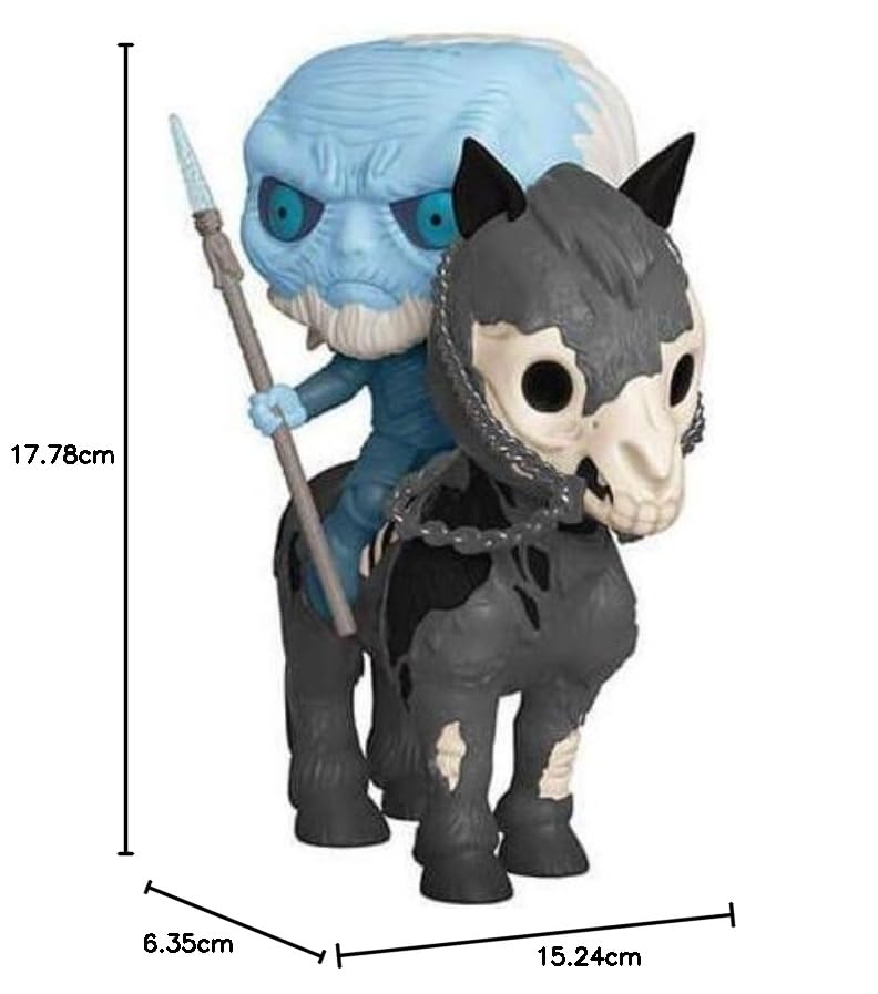 Funko Collectible Figure Pop! Rides, Game of Thrones, White Walker On Horse