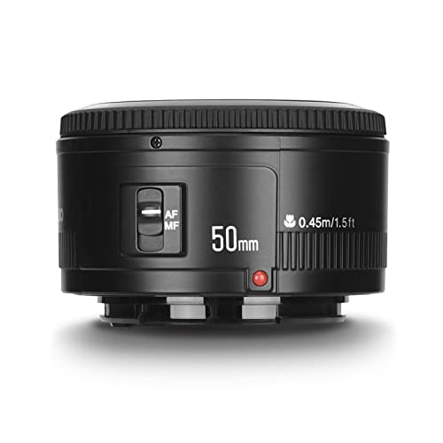 YONGNUO YN50mm F1.8 Lente de gran apertura de enfoque automático compatible con cámara Canon EF Mount EOS