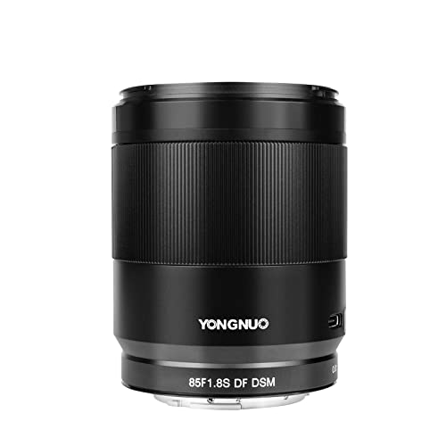 YONGNUO F1.8S DF DSM de 85 mm, lente de teleobjetivo medio Prime para Sony E Mount, lente de retrato de fotograma completo, negro