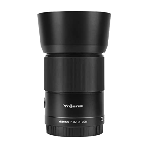 YONGNUO YN50MM F1.8Z DF DSM, lente AF MF de marco completo de 50 mm, apertura grande F1.8, lente Prime estándar para cámaras Nikon Z Mount sin espejo, color negro