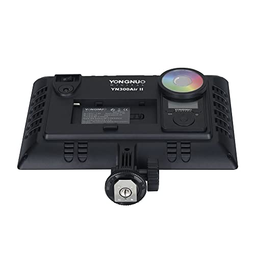 YONGNUO YN300 Air II YN300Air II - Panel de luz LED de vídeo RGB de gama completa bicolor 3200K-5600K para Canon Nikon Pentax Olympus Samsung