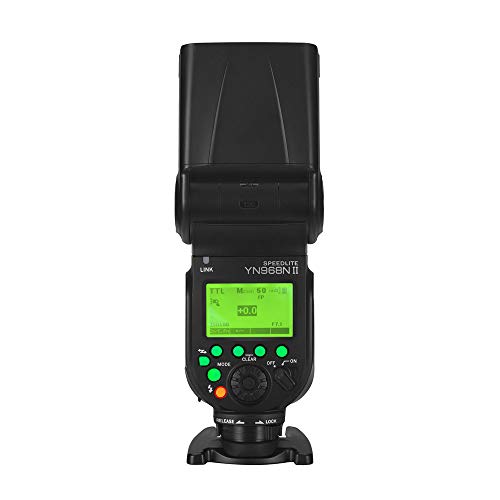 YONGNUO YN968N II YN968NII GN60, unidad Speedlite de flash inalámbrico en la cámara, HSS TTL 1/8000s, para Nikon D7300 D7200 D7100 D5600 D5500 D3300 D3000 D500 D810 D7500000