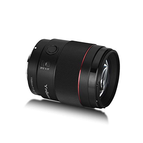 YONGNUO YN85mm F1.8S E Lente de montaje para Sony, F1.8 Lente de enfoque automático de apertura grande, lente de fotograma completo de 85 mm, lente de retrato medio, para cámara de montaje en E A7III