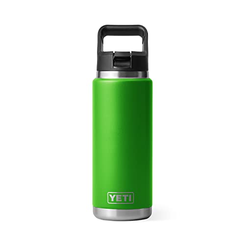 YETI Rambler 26 oz Bottle, Vacuum Insulated, Stainless Steel with Straw Cap