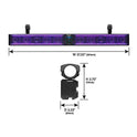 BOSS Audio Systems BRT37SLR ATV UTV - Sistema de altavoces de barra de sonido - 37 pulgadas de ancho, clasificación IPX5, resistente a la intemperie, audio Bluetooth, amplificado, altavoces de 3 pulgadas, tweeters de 1 pulgada, puerto USB, iluminación mul