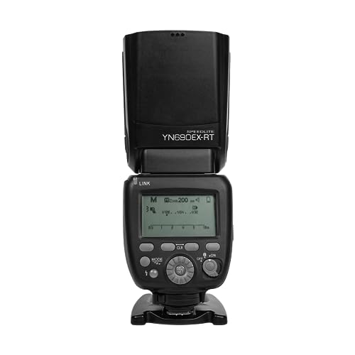 YONGNUO YN690EX-RT Flash de cámara para Canon, TTL HSS 1/8000s GN60 flash inalámbrico Speedlite, batería de iones de litio de 2000mAh con interfaz de carga tipo C, soporte óptico maestro y función