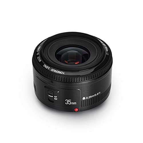 YONGNUO YN35mm F2 Lente 1: 2 AF / MF Lente Gran Angular de Ángulo Grano Fijo / Fijo Para Canon EF Mount EOS Camera