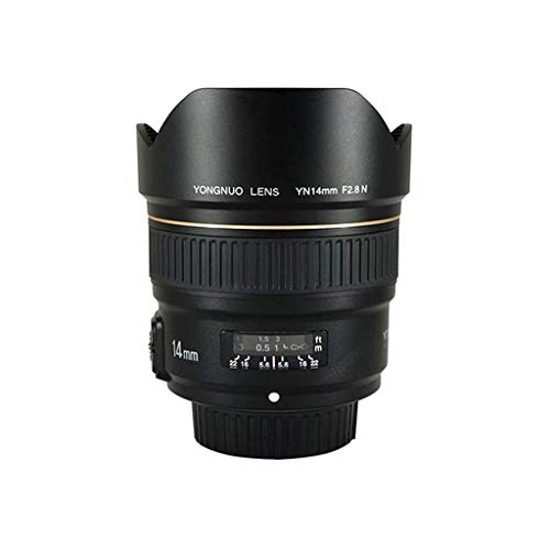 YONGNUO YN14mm F2.8N Lente Prime Ultra Gran Angular, Gran Apertura AF MF, para cámaras Nikon DSLR