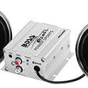 Boss MC420B - Altavoces Bluetooth de 600 W, sistema de manubrio amplificador, motocicleta/ATV