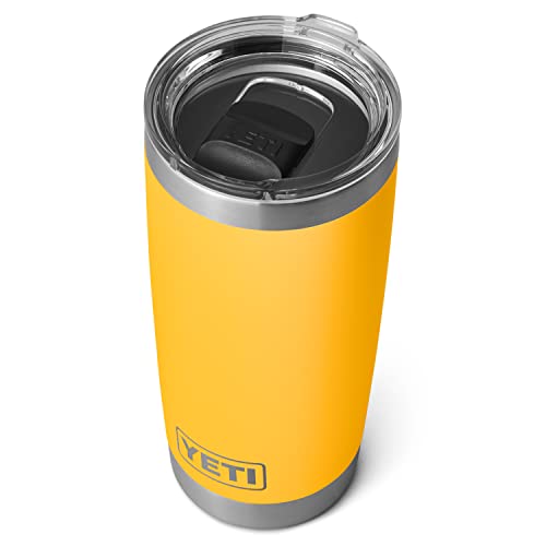 YETI Rambler - Vaso aislado al vacío de 591 ml, acero inoxidable con tapa MagSlider