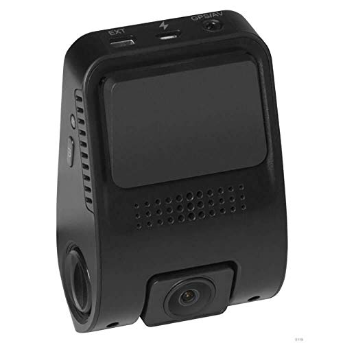 BOSS Audio BCAM70 - Sistema DVR para salpicadero de coche, visualización LCD de 2,4 pulgadas, grabación 1080P, cámara trasera incluida, grabación frontal trasera, detección de movimiento, grabación en bucle automático, gran angular de 110 grados