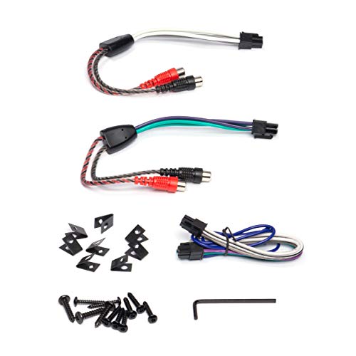 BOSS Audio Systems Sistema de altavoces delanteros BHD3F Harley Davidson – Compatible con motocicletas Select 1998+ Road Glide y Street Glide, amplificador de 4 canales más placas de montaje, resistente a la intemperie, 6.5 pulgadas, par de 300 vatios