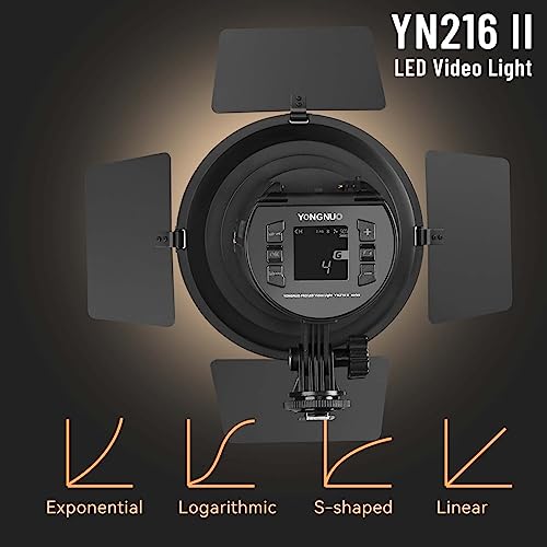 YONGNUO YN216 II - Luz LED de vídeo, temperatura de color ajustable 3200K-5600K, para Canon Nikon Pentax Olympus Samsung