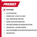 Rigid Industries 86610 Foco negro DC (1 x 2 65 grados)