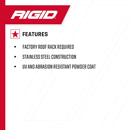 RIGID INDUSTRIES – Kit de montaje para portaequipajes – Compatible con Ford Bronco 2021