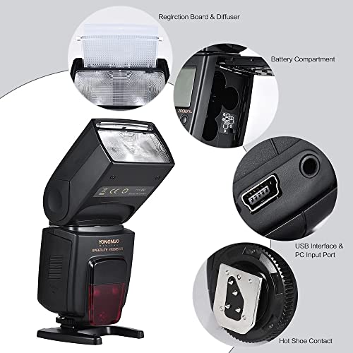 YONGNUO Upgraded YN568EX III Flash Speedlite Wireless Slave TTL with HSS 1/8000 for Nikon DSLR Cameras