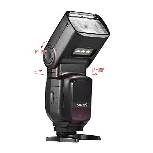 YONGNUO YN968N II YN968NII GN60, unidad Speedlite de flash inalámbrico en la cámara, HSS TTL 1/8000s, para Nikon D7300 D7200 D7100 D5600 D5500 D3300 D3000 D500 D810 D7500000