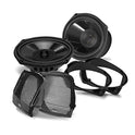 BOSS Audio Systems BHD98 Harley Davidson - Kit de altavoces de alforja de 6 x 9 pulgadas, compatible con motocicletas selectas Road Glide and Street Glide 1998-2013, 300 vatios de potencia por par, rango completo, 2 vías, se vende en pares