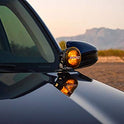 Rigid Industries – Kit de Luces A-Pilar, Compatible con el 4Runner 2010-2020 – Incluye Luces de transmisión de la Serie 4 en 360