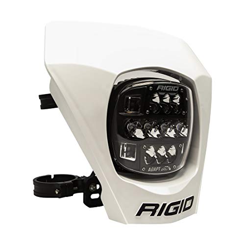 RIGID INDUSTRIES – 300417 Adapt XE Extreme Enduro LED Moto Kit – Luz LED con 3 zonas de iluminación – Módulo GPS (Blanco)