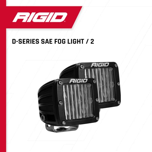 RIGID INDUSTRIES Luz antiniebla SAE serie D (par): luz antiniebla legal de calle para auto