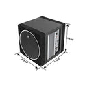 Boss Audio Systems Elite Series BE8AE - Subwoofer y Amplificador de Coche - 400 W de Alta Salida, Amplificador Incorporado, subwoofer de 8 Pulgadas, Control Remoto de subwoofer