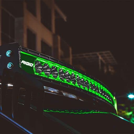 RIGID INDUSTRIES 340053 Radiance+ Barra de luz curvada RGBW de 40 pulgadas