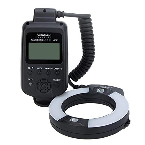 YONGNUO YN-14EX YN14EX TTL Macro Ring Flash/ LED Flash Light with Adapter Ring for Canon EOS DSLR Cameras as Canon MR-14EX
