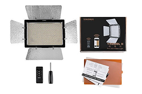 YONGNUO YN600LII YN600L II Pro - Luz LED de Estudio con Temperatura de Color de 5600 K y Brillo Ajustable, para Las cámaras SLR, videocámaras Canon Nikon Pentax Olympus Samsung Panasonic