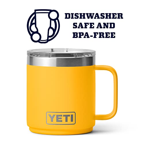 YETI Rambler Taza apilable de 10 onzas, aislada al vacío, acero inoxidable con tapa MagSlider