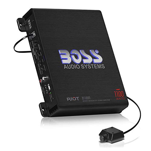 BOSS Audio Amplificador de energía MOSFET DE de 2 Canales, con Control Remoto para Nivel del subwoofer