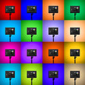 YONGNUO YN300 Air II YN300Air II - Panel de luz LED de vídeo RGB de gama completa bicolor 3200K-5600K para Canon Nikon Pentax Olympus Samsung