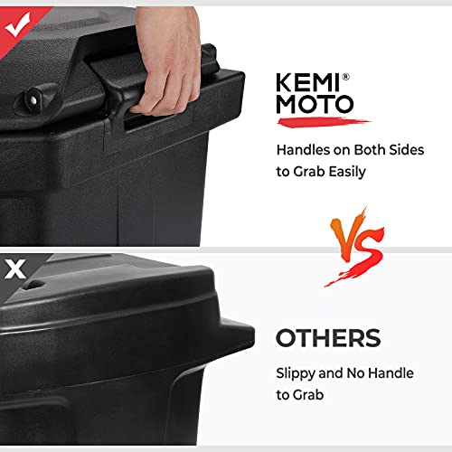Kemimoto - Caja de almacenamiento, impermeable, 45 L, compatible con Polaris Ranger 570 700 900 1000/Ranger XP 2013-2023