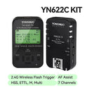 YONGNUO YN622C-KIT - Kit de Disparador inalámbrico E-TTL, con Pantalla LED para Canon, Incluye 1 Control YN622C-TX y 1 transceptor YN622 C