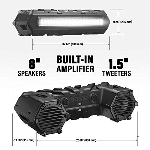 BOSS Audio Systems ATV UTV Altavoces Cuadrados