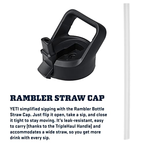 YETI Rambler 26 oz Bottle, Vacuum Insulated, Stainless Steel with Straw Cap