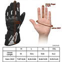 Guantes térmicos de motocicleta kemimoto, guantes calefactables para hombres y mujeres, guantes de calefacción impermeables con batería recargable, guantes eléctricos táctiles, 7.4 V 2600 mAh, calor hasta 3.5 – 6 horas (XXL, negro)